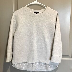 J. Crew Sequin Top (S), Gray